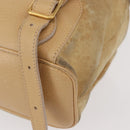 GUCCI Bamboo Backpack Suede Beige Gold 003 58 0016 Auth 150949-17