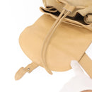 GUCCI Bamboo Backpack Suede Beige Gold 003 58 0016 Auth 150949-20