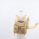 GUCCI Bamboo Backpack Suede Beige Gold 003 58 0016 Auth 150949-29