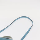 PRADA Hand Bag Suede 2way Turquoise Blue Silver BN2625 Auth 150950-14