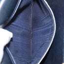 CELINE Horse Carriage Shoulder Bag Leather Navy Gold Auth 150952-12