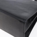 Salvatore Ferragamo Gancini Hand Bag Leather Gold Black Auth 150953-12