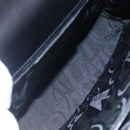 Salvatore Ferragamo Gancini Hand Bag Leather Gold Black Auth 150953-17