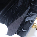 Salvatore Ferragamo Gancini Hand Bag Leather Gold Black Auth 150953-21