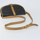 Christian Dior Honeycomb Canvas Shoulder Bag PVC Black gold Auth 150955-7