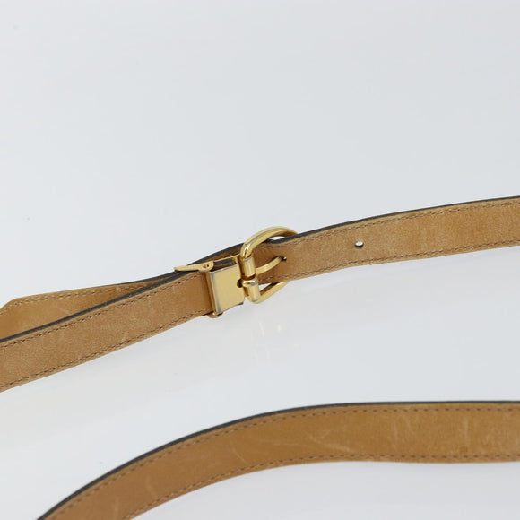 Christian Dior Honeycomb Canvas Shoulder Bag PVC Black gold Auth 150955