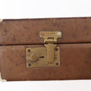 LOEWE Anagram Attache Case Hand Bag Leather Beige Auth 150956-17