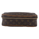 LOUIS VUITTON Monogram Trousse Boite Cosmetic Pouch M47640 LV Auth 150964-13