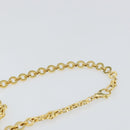 Salvatore Ferragamo Chain Gancini Shoulder Bag Leather Black Gold Auth 150969-14