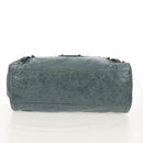 BALENCIAGA The Twiggy Hand Bag Leather 2way Light Blue 128523 Auth 150973V-13