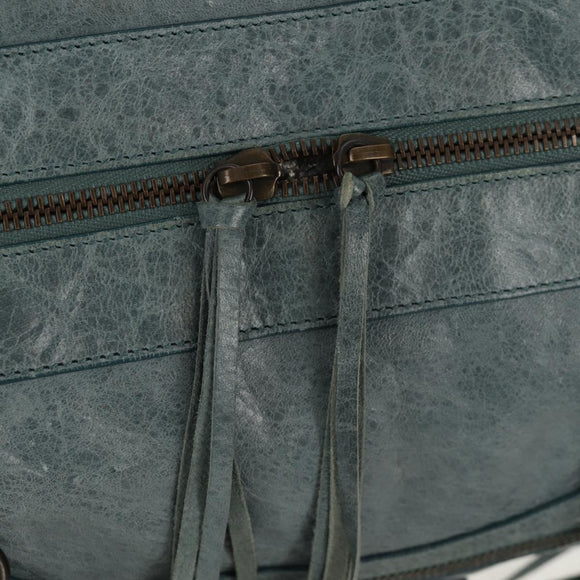 BALENCIAGA The Twiggy Hand Bag Leather 2way Light Blue 128523 Auth 150973V