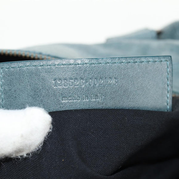 BALENCIAGA The Twiggy Hand Bag Leather 2way Light Blue 128523 Auth 150973V