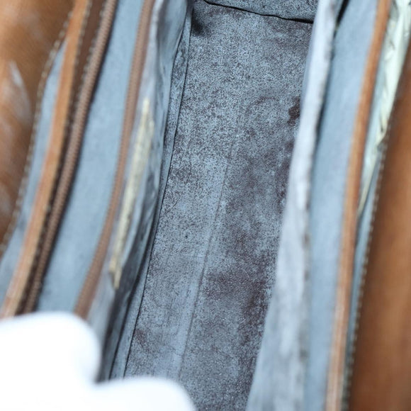 GIVENCHY Cartier Shoulder Bag Leather 2 Set Bordeaux Brown Auth 150976