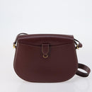 GIVENCHY Cartier Shoulder Bag Leather 2 Set Bordeaux Brown Auth 150976-12