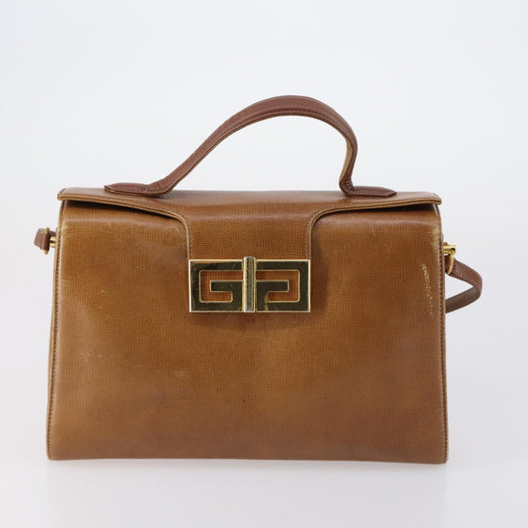 GIVENCHY Cartier Shoulder Bag Leather 2 Set Bordeaux Brown Auth 150976