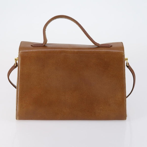 GIVENCHY Cartier Shoulder Bag Leather 2 Set Bordeaux Brown Auth 150976