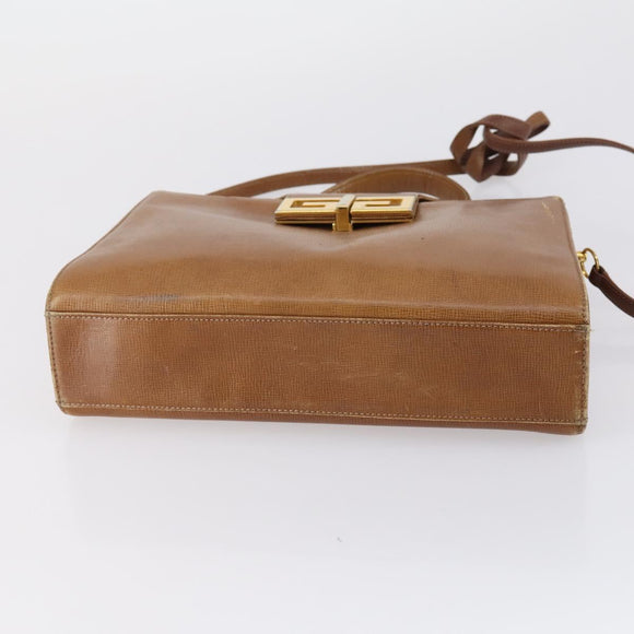 GIVENCHY Cartier Shoulder Bag Leather 2 Set Bordeaux Brown Auth 150976