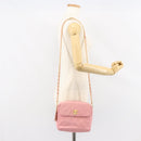 CHANEL Matelasse Chain Shoulder Bag Lamb Skin Pink Gold CC Auth 150982-26