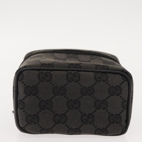 GUCCI GG Canvas Vanity Pouch Gray 039 0950 Auth 150990