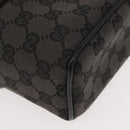 GUCCI GG Canvas Vanity Pouch Gray 039 0950 Auth 150990-11