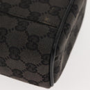 GUCCI GG Canvas Vanity Pouch Gray 039 0950 Auth 150990-13