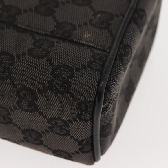 GUCCI GG Canvas Vanity Pouch Gray 039 0950 Auth 150990