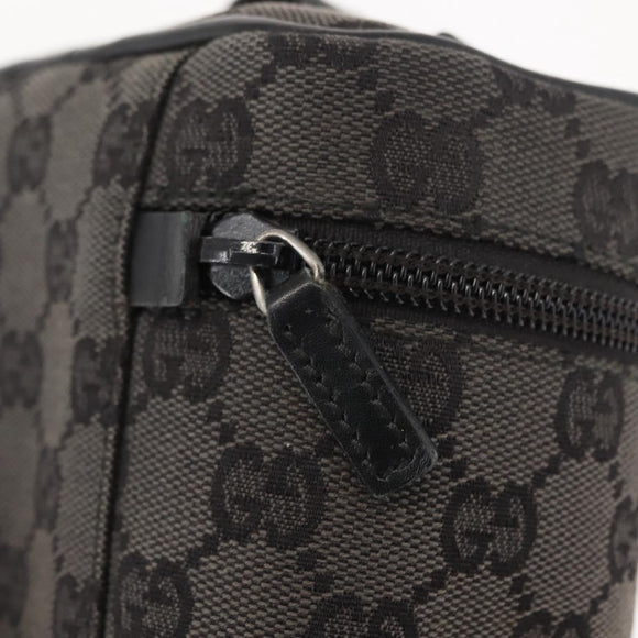 GUCCI GG Canvas Vanity Pouch Gray 039 0950 Auth 150990