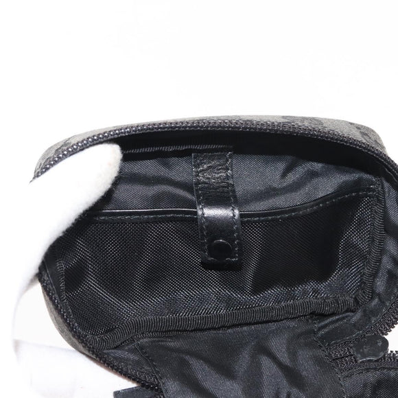 GUCCI GG Canvas Vanity Pouch Gray 039 0950 Auth 150990
