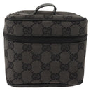 GUCCI GG Canvas Vanity Pouch Gray 039 0950 Auth 150990-2