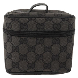 GUCCI GG Canvas Vanity Pouch Gray 039 0950 Auth 150990 - 0