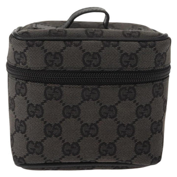 GUCCI GG Canvas Vanity Pouch Gray 039 0950 Auth 150990 - 0