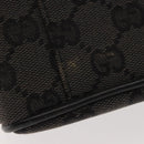 GUCCI GG Canvas Vanity Pouch Gray 039 0950 Auth 150990-4