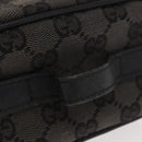 GUCCI GG Canvas Vanity Pouch Gray 039 0950 Auth 150990-8