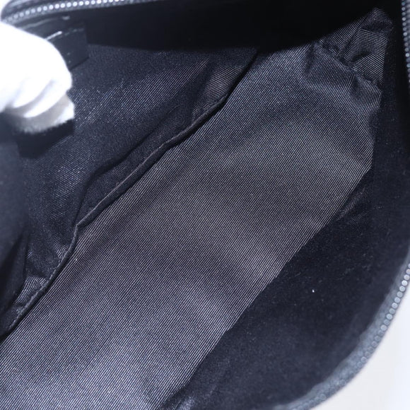 GUCCI GG Canvas Accessory Pouch Gray Silver 07198 Auth 150991