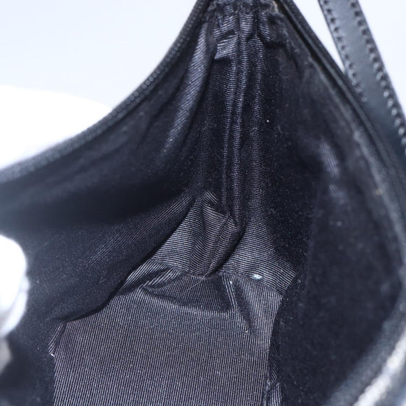 GUCCI GG Canvas Accessory Pouch Gray Silver 07198 Auth 150991