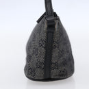 GUCCI GG Canvas Accessory Pouch Gray Silver 07198 Auth 150991-4