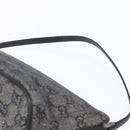 GUCCI GG Canvas Accessory Pouch Gray Silver 07198 Auth 150991-8