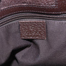 GUCCI GG Canvas Shoulder Bag Beige Silver 27639 Auth 150997-18