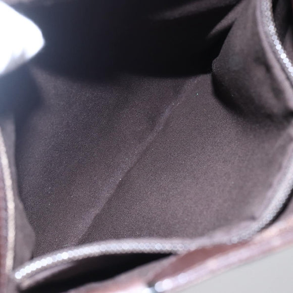 GUCCI GG Canvas Shoulder Bag Beige Silver 27639 Auth 150997