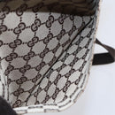 GUCCI GG Canvas Shoulder Bag Beige Silver 27639 Auth 150997-11