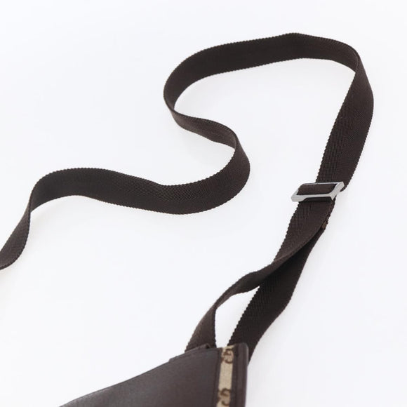 GUCCI GG Canvas Shoulder Bag Beige Silver 27639 Auth 150997