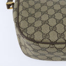 GUCCI GG Supreme Web Sherry Line Bag PVC Beige Gold 89 02 032 Auth 150998-16