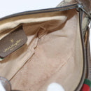 GUCCI GG Supreme Web Sherry Line Bag PVC Beige Gold 89 02 032 Auth 150998-19