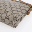 GUCCI GG Plus Supreme Shoulder Bag PVC Leather Beige Gold Auth 150999-10