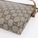 GUCCI GG Plus Supreme Shoulder Bag PVC Leather Beige Gold Auth 150999-12