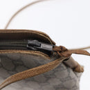 GUCCI GG Plus Supreme Shoulder Bag PVC Leather Beige Gold Auth 150999-15