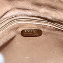 GUCCI GG Plus Supreme Shoulder Bag PVC Leather Beige Gold Auth 150999-16