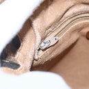 GUCCI GG Plus Supreme Shoulder Bag PVC Leather Beige Gold Auth 150999-17