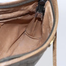 GUCCI GG Plus Supreme Shoulder Bag PVC Leather Beige Gold Auth 150999-19