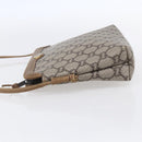 GUCCI GG Plus Supreme Shoulder Bag PVC Leather Beige Gold Auth 150999-4